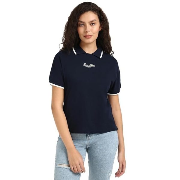 Tommy Hilfiger Women's Solid Regular Fit T-Shirt
