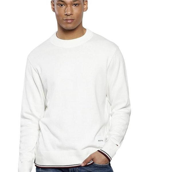 Tommy Hilfiger Men Cotton Crew Neck Sweatshirt