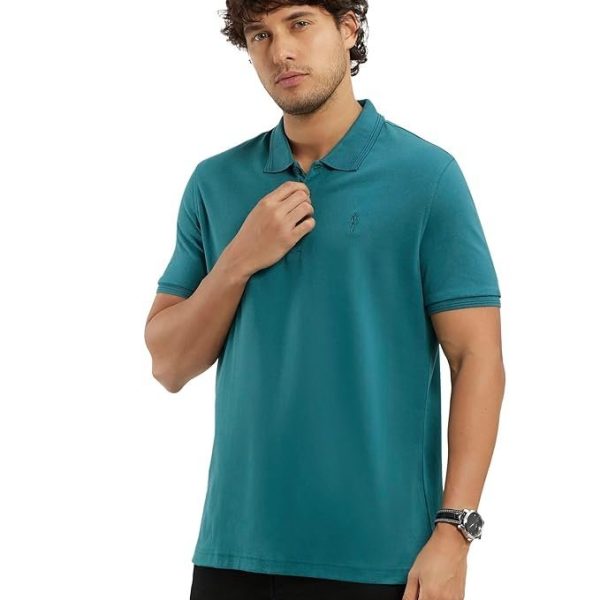Jockey 3912 Men's Super Combed Cotton Rich Regular Fit Solid Half Sleeve Polo T-Shirt