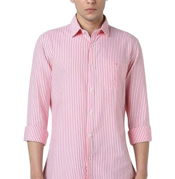 Van Heusen Men Cotton Striped Modern Fit Shirt