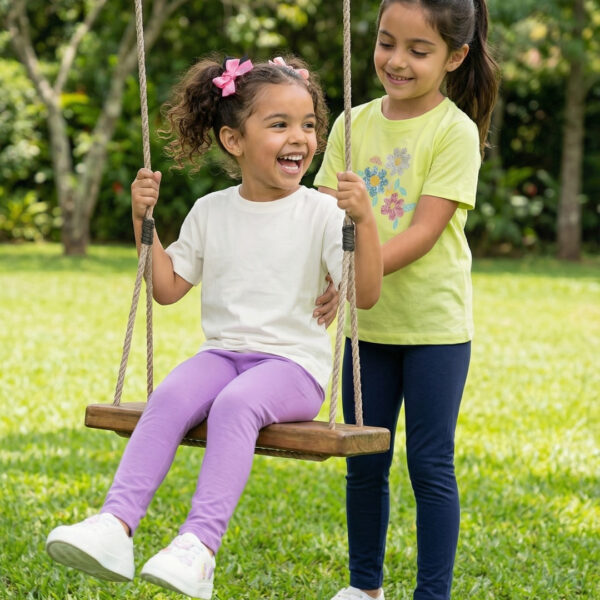 Adambil Girls' 100% Cotton Pack of 2 Regular Fit  Solid Essentials Leggings
