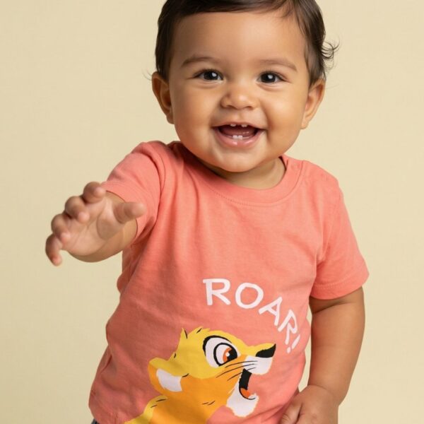 Adambil Boys' Cotton Disney King Simba Printed T-shirt