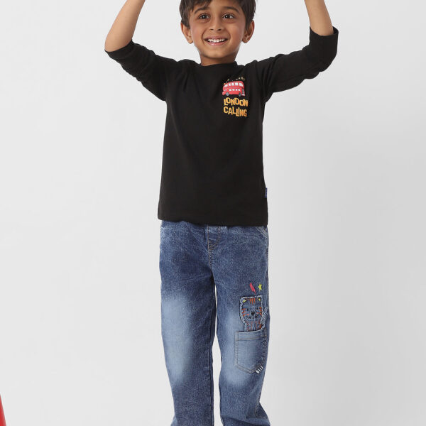 Adambil Boys Cotton Graphic Printed T-shirt